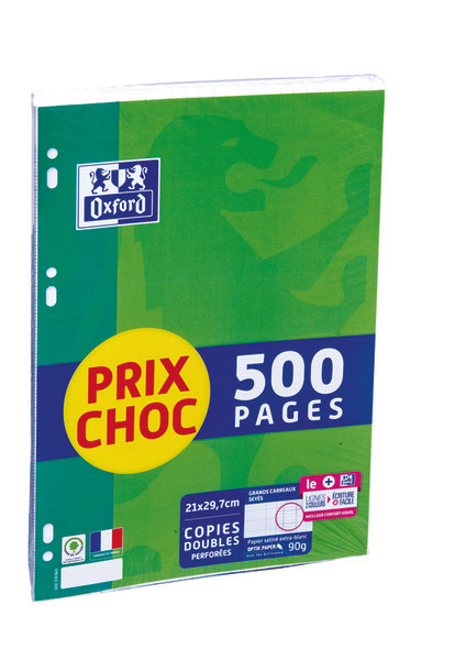 LOT DE 500 COPIES DOUBLES PERFORÉES