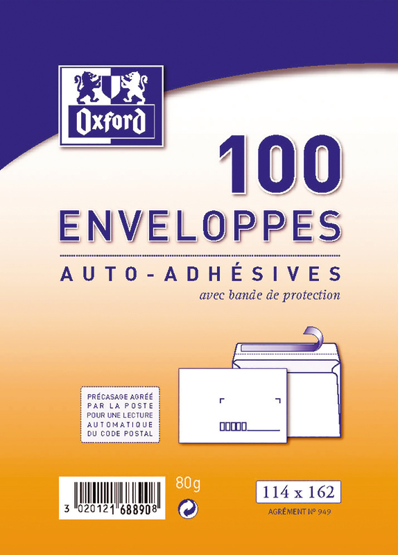 100 ENVELOPPES  114 X 162 CM OXFORD