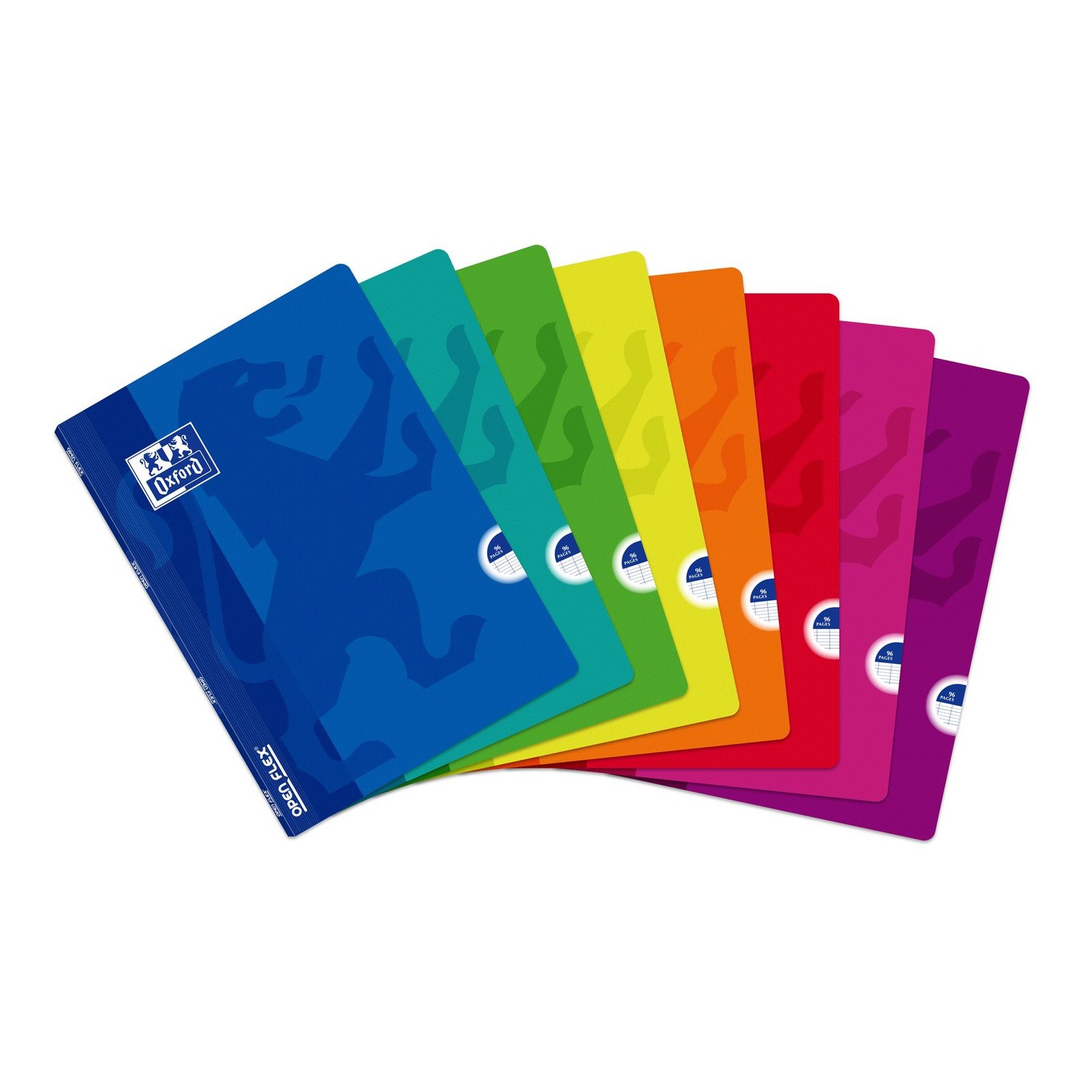 Cahier agrafé A4 96p Seyes Openflex coloris ass...