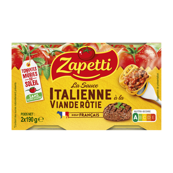 ZAPETTI Sauce italienne code EAN 3021690017267 