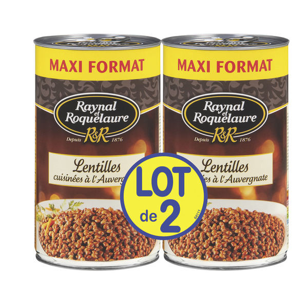 Lentilles cuisinées à l'Auvergnate 