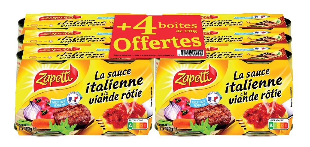  SAUCE “ZAPETTI” code EAN 3021690029550 