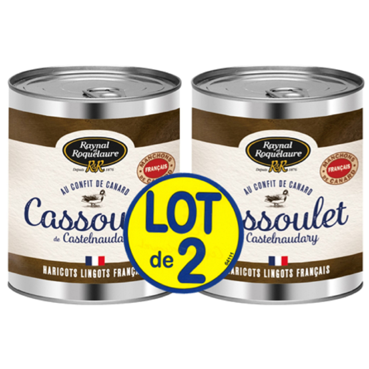 Plat cuisiné cassoulet au confit de canard RAYN...