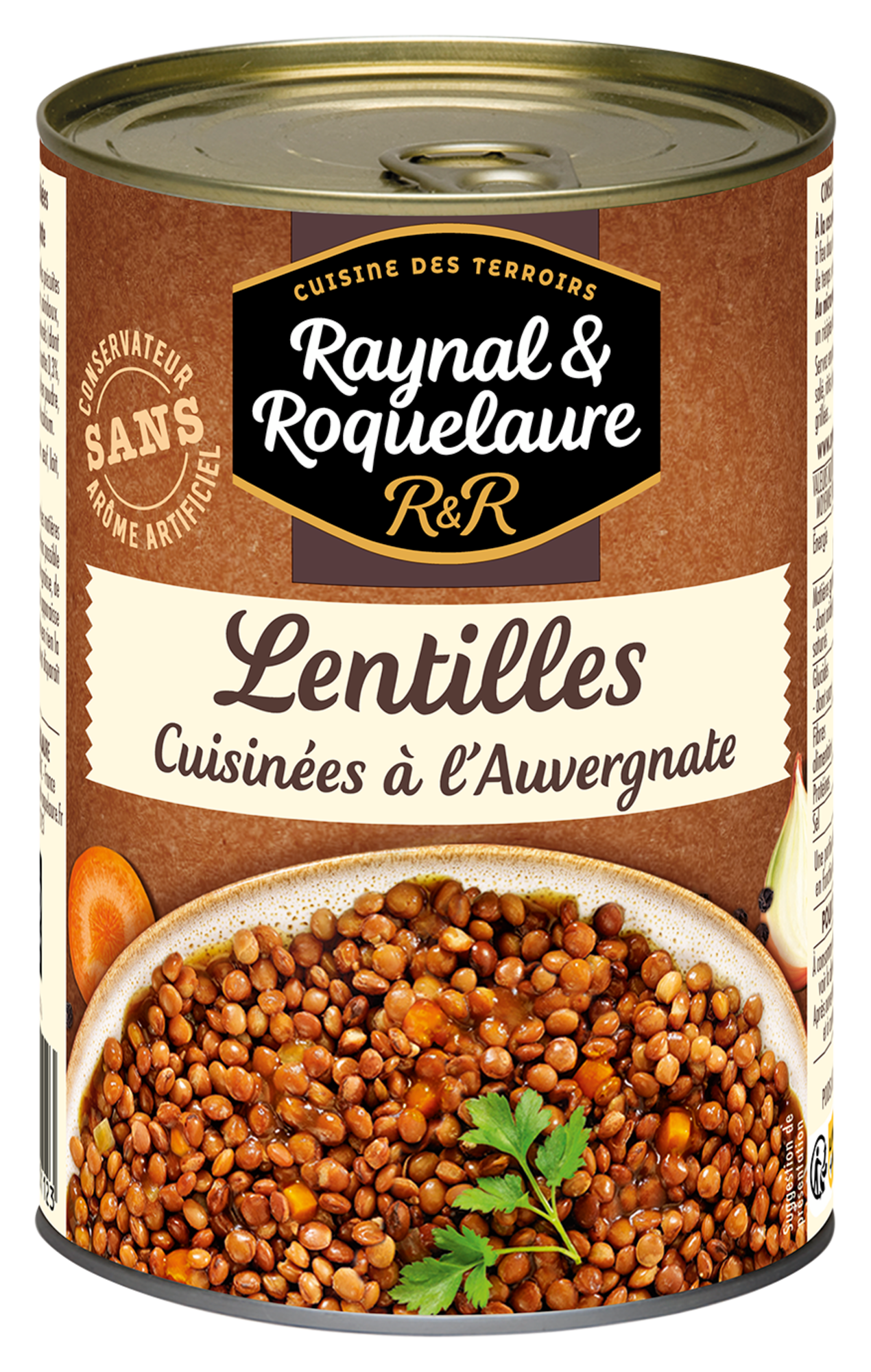 RAYNAL ET ROQUELAURE LENTILLES CUISINÉES À L'AUVERGNATE code EAN 3021690201123 