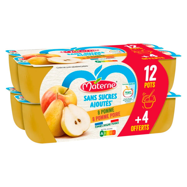  Coupelles Compote Materne code EAN 3021760291689 