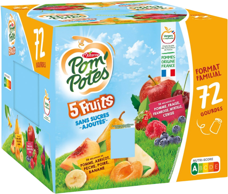  POM'POTES 5 FRUITS MATERNE code EAN 3021762472307 