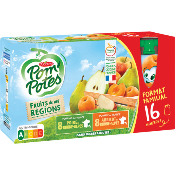 COMPOTES SANS SUCRES AJOUTÉS FRUITS DE NOS RÉGI...