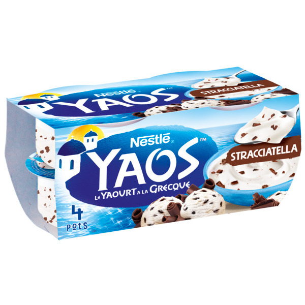 YAOS NESTLÉ YAOURT À LA GRECQUE STRACCIATELLA
 code EAN 3023290014080 