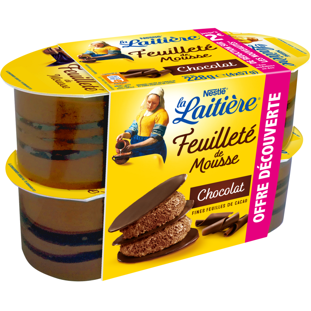  FEUILLETE DE MOUSSE LA LAITIERE code EAN 3023290079034 