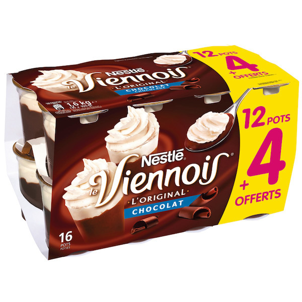 VIENNOIS LE VIENNOIS L'ORIGINAL CHOCOLAT NESTLÉ code EAN 3023290101346 