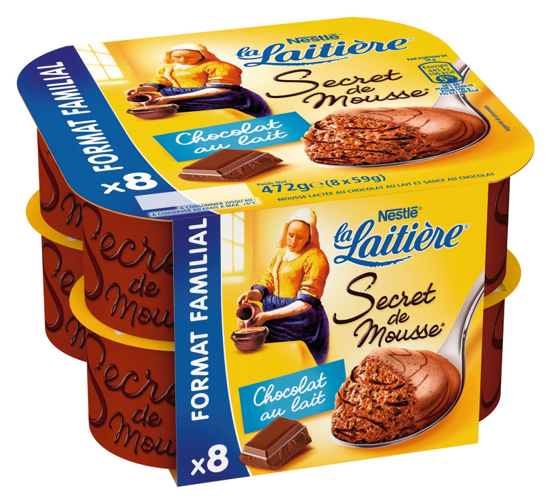 SECRET DE MOUSSE  CHOCOLAT AU LAIT La laitiere