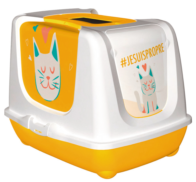 MAISON DE TOILETTE POUR CHAT JAUNE/VERT VITAKRAFT