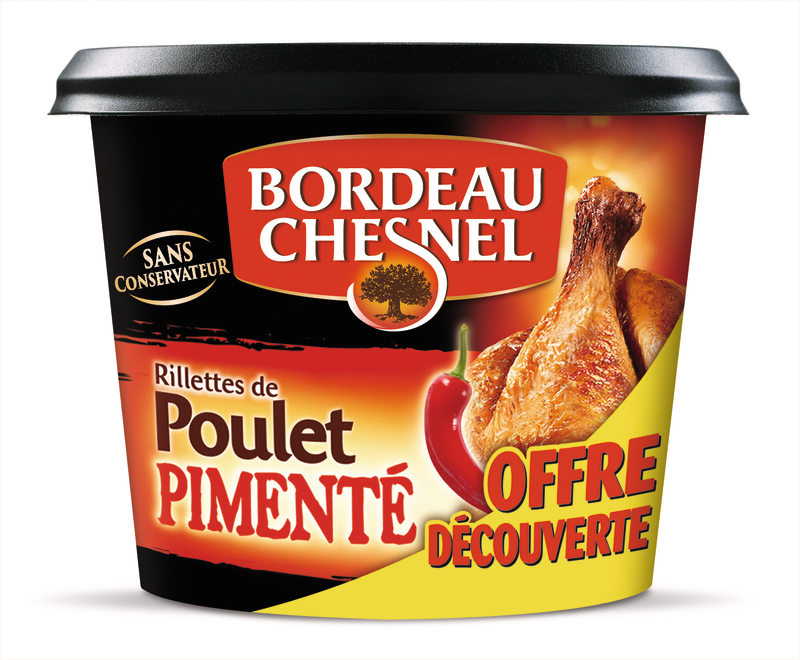 RILLETTES DE POULET PIMENTÉ bordeau chesnel