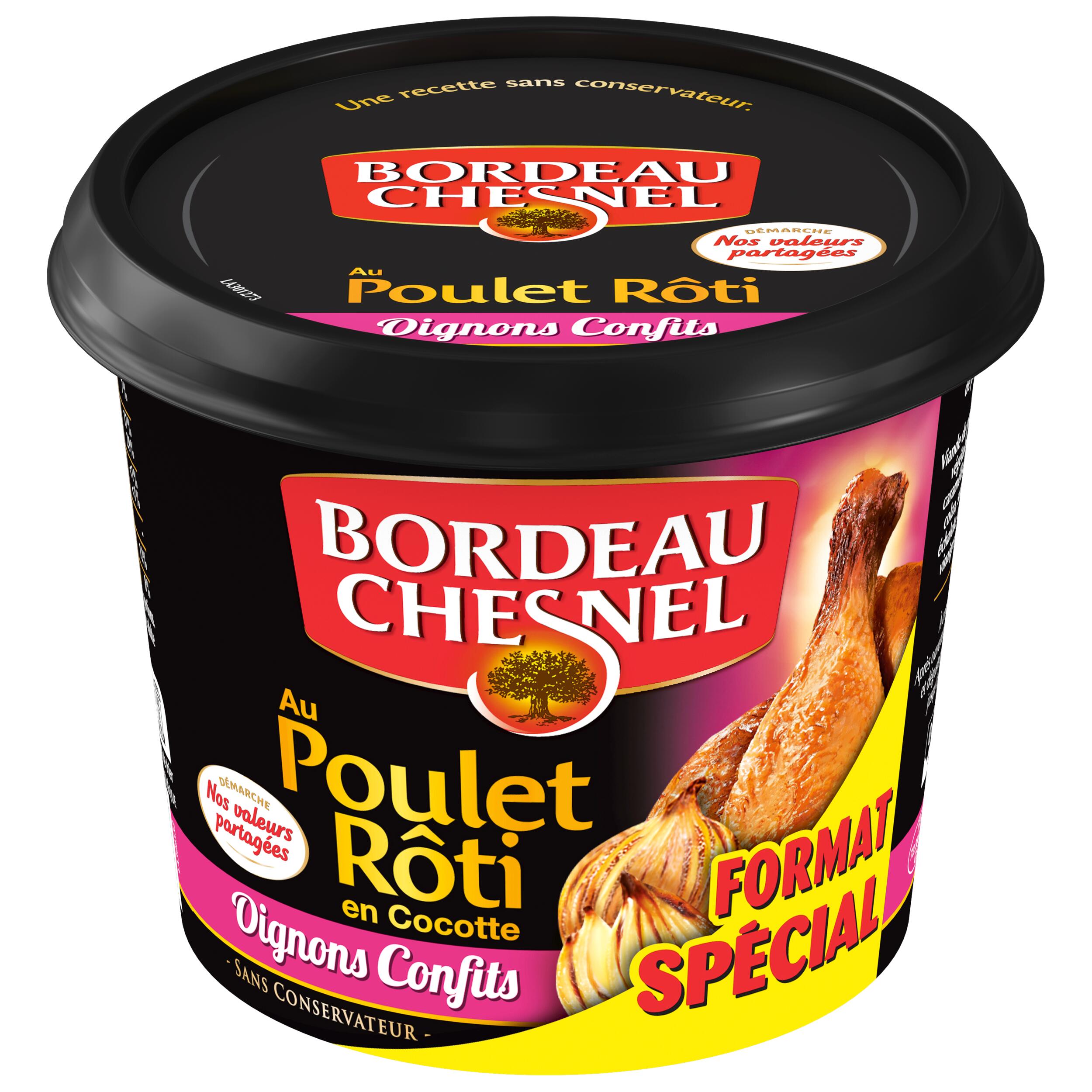 Rillettes de poulet rôti oignons format spécial