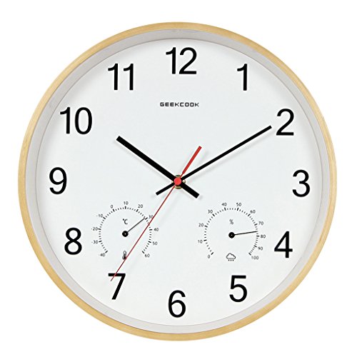 12 pouces horloge en bois horloge murale muet l...