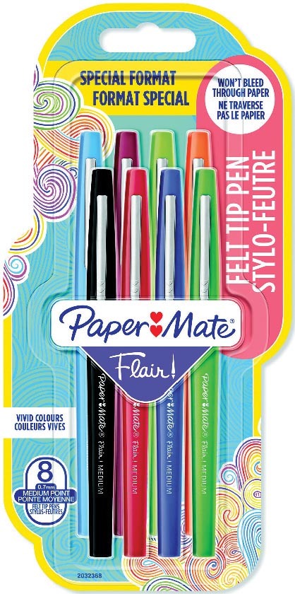 8 FEUTRES D’ÉCRITURE “FLAIR”
