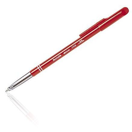 048 stylo bille pointe moyenne rouge, lot de 50