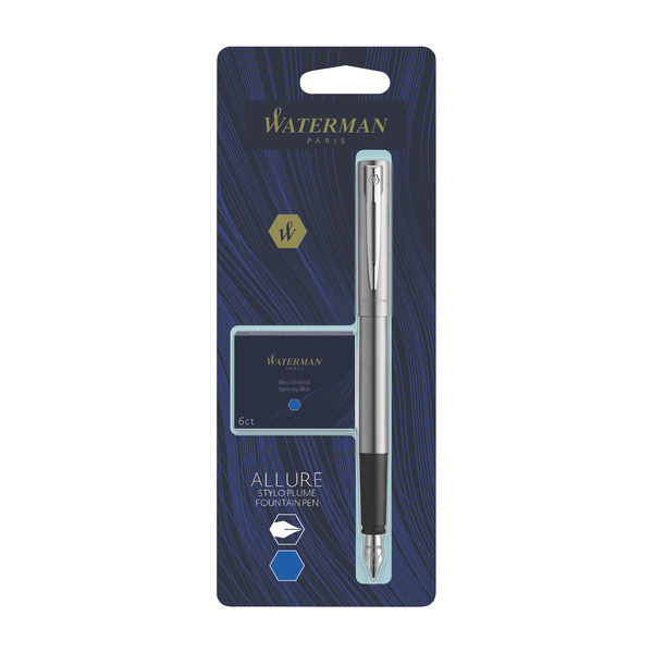 Stylo plume ''Allure chrome'' + 1 boite de cart...