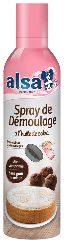 SPRAY DE DÉMOULAGE À L'HUILE DE COLZA alsa 3027030012589 alsa SPRAY DE DÉMOULAGE À L'HUILE DE COLZA alsa 3027030012589 alsa