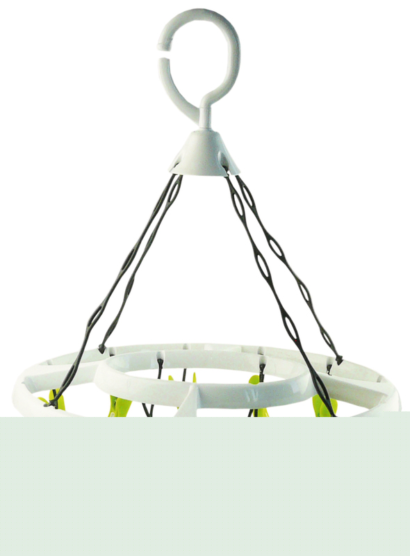 SECHOIR A SUSPENDRE 16 PINCES CLIPS ANTIGLISSAN...