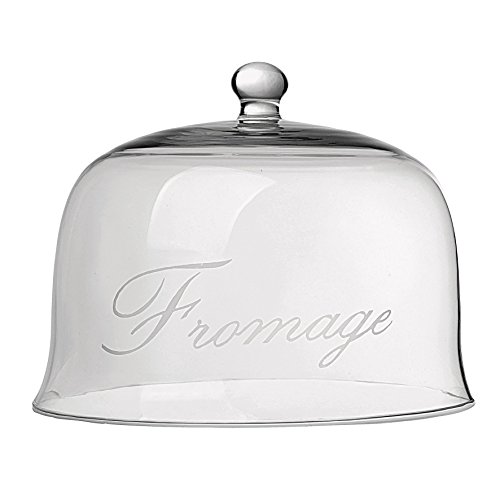 7900 cloche fromage verre argent 22 x 22 x 17 cm