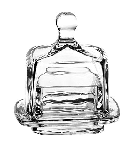 25578 isigny beurrier carré verre argent 9 x 9 ...