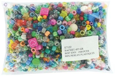 Perles Mixtes En Plastique, (couleurs, Formes E...