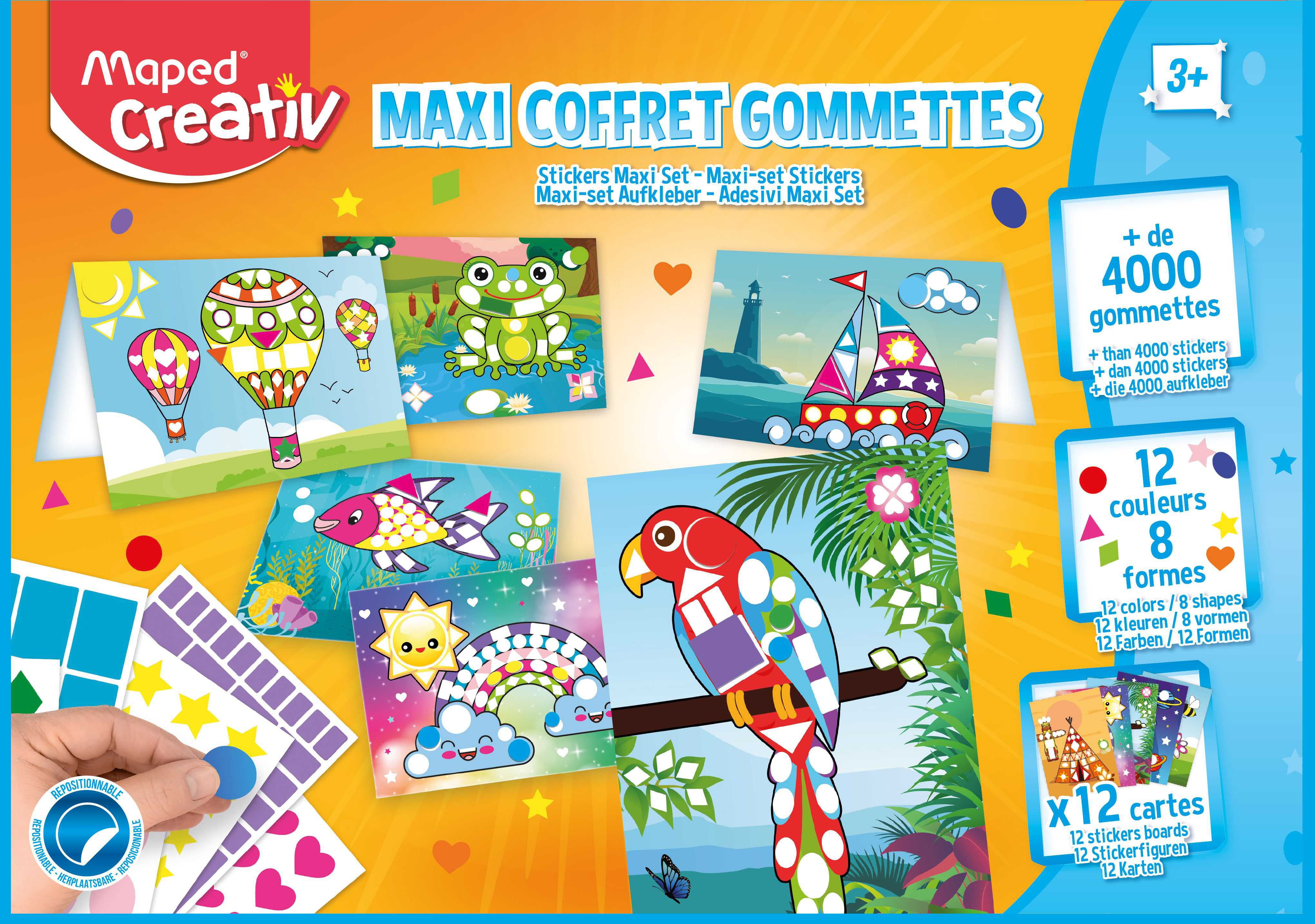 “MAPED CREATIV” MAXI COFFRET GOMMETTES code EAN 3028760417217 