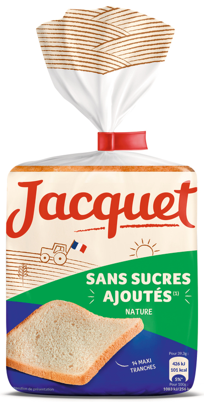 GRANDES TRANCHES SANS SUCRE AJOUTÉ NATURE Jacquet
