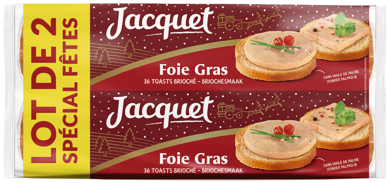 TOASTS BRIOCHÉS FOIE GRAS Jacquet