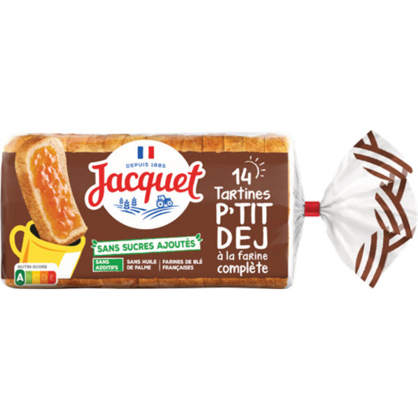 TARTINES P'TIT DÉJ SANS SUCRES AJOUTÉS À LA FAR...