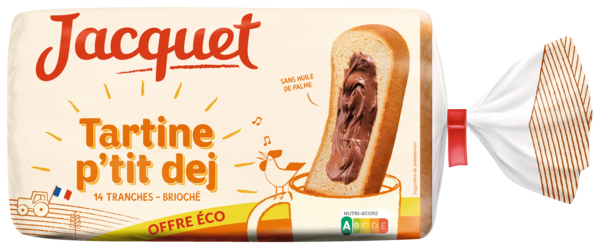 TARTINE P'TIT DEJ BRIOCHÉ
