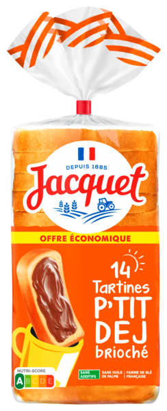  Tartines P'tit Dej Brioché Jacquet code EAN 3029330069942 