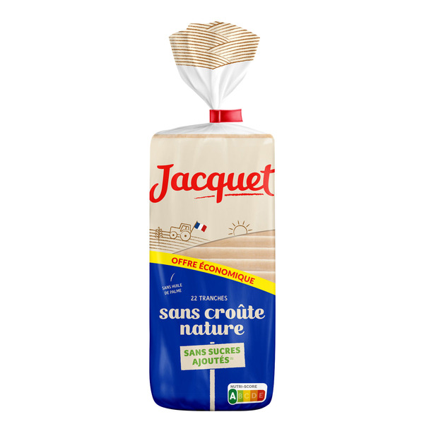 Pain de mie sans croûte 