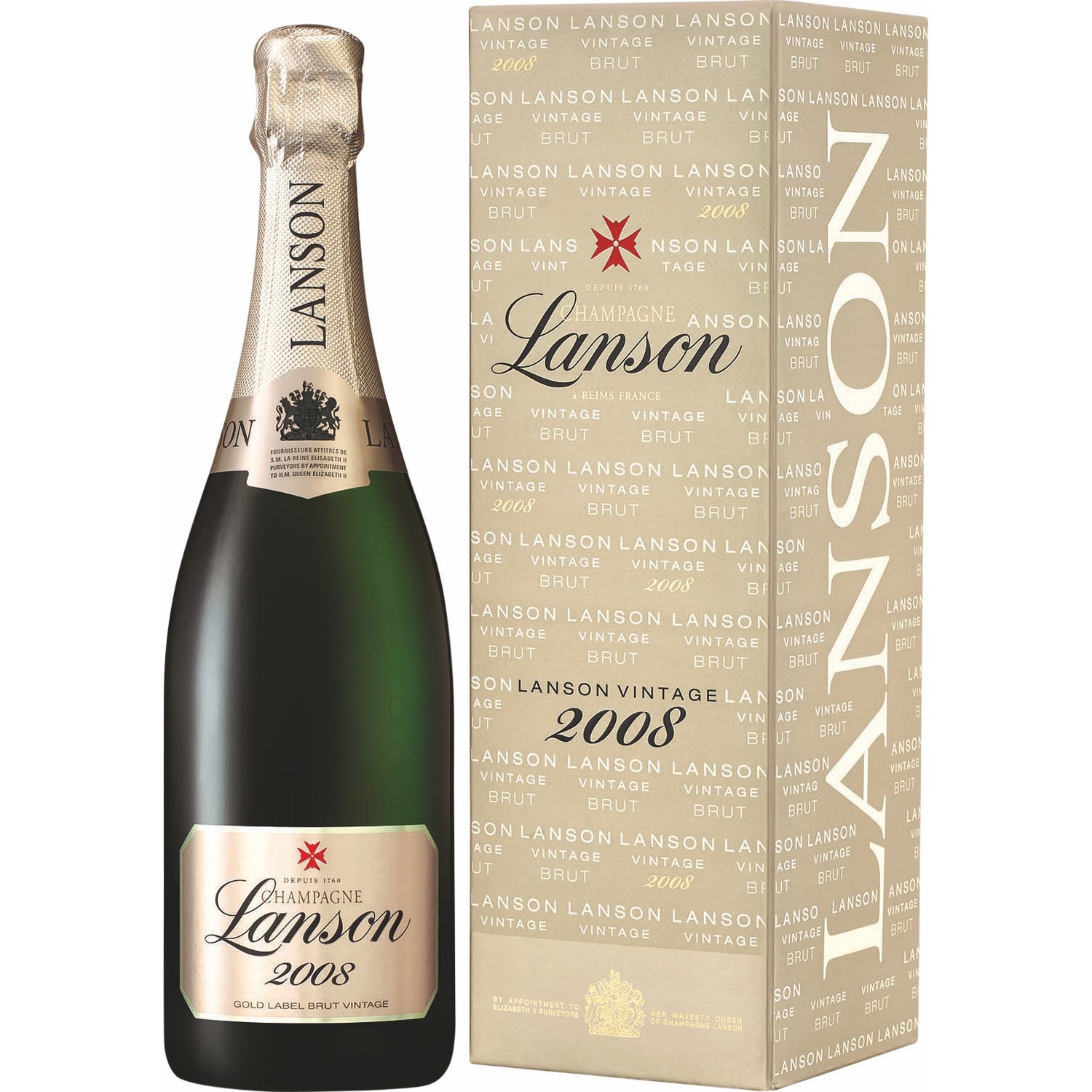 Champagne Brut, Lanson Gold Label millésimé + E...