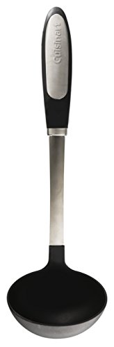 Ctg-07-lde louche inox noir/argent 9,7 x 33,5 cm