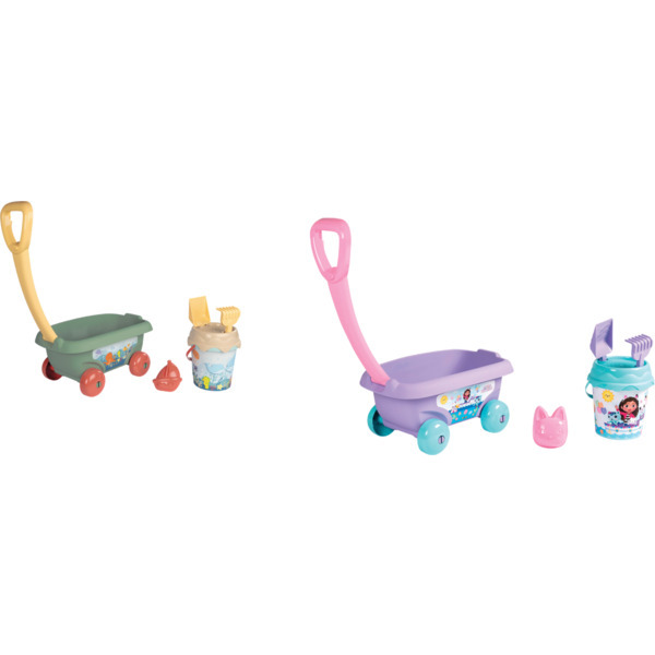 SMOBY GREEN CHARIOT DE PLAGE GARNI 