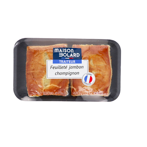 FEUILLETÉS JAMBON CUIT SUPÉRIEUR ET CHAMPIGNONS 

