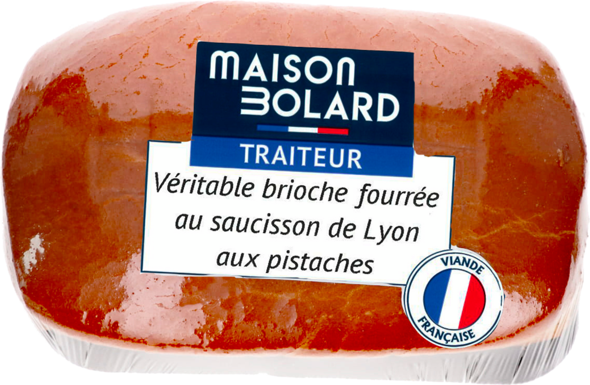 MAISON BOLARD Brioche fourrée au saucisson de Lyon aux pistaches code EAN 3033124694708 