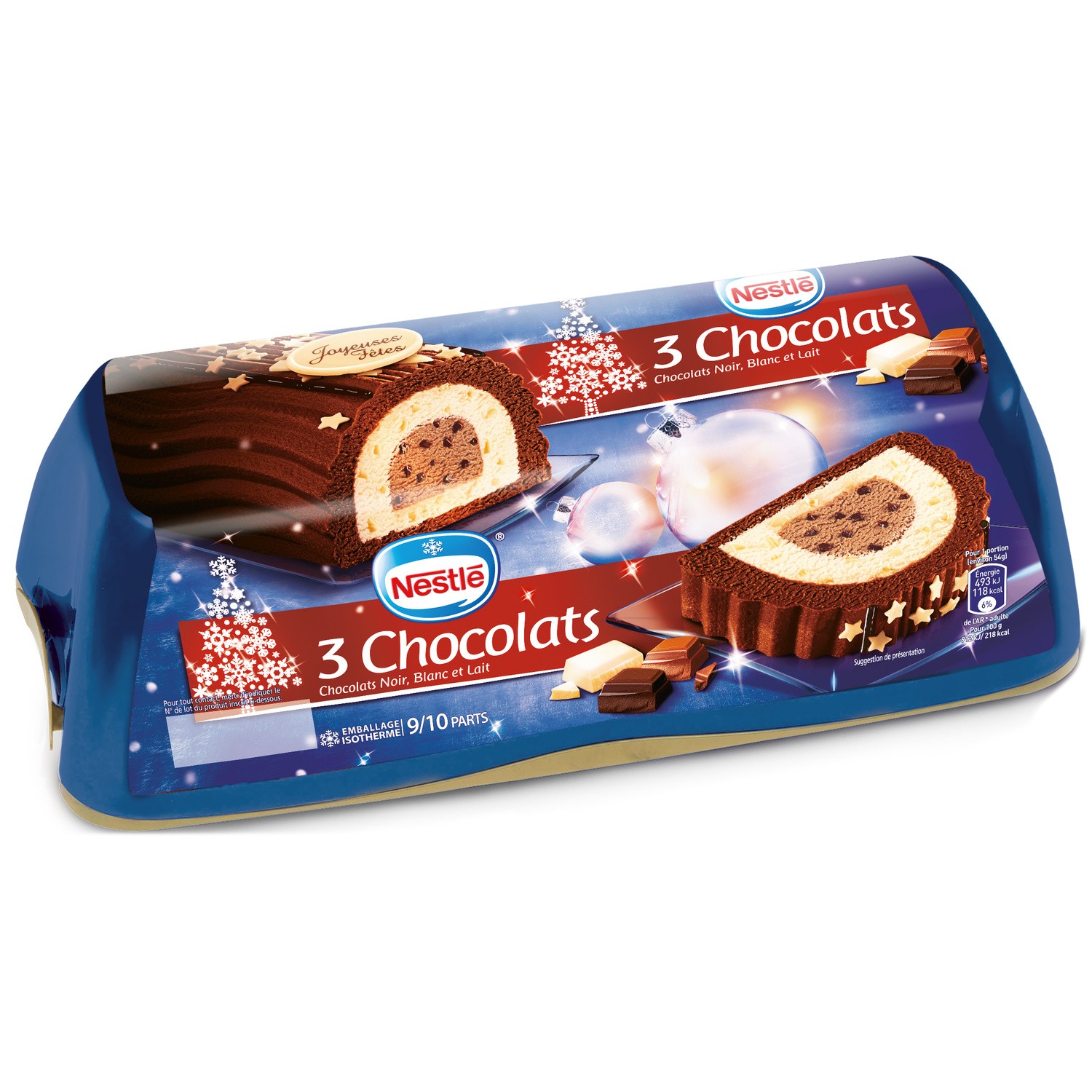 Dessert glacé 3 chocolats NESTLE