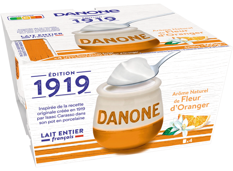 YAOURT LAIT ENTIER ARÔME NATUREL DE FLEUR D'ORA...