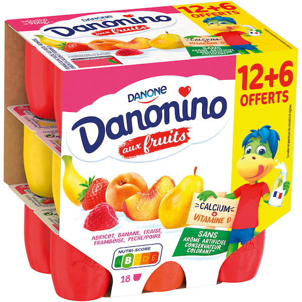 danone Danonino aux fruits code EAN 3033491314209 