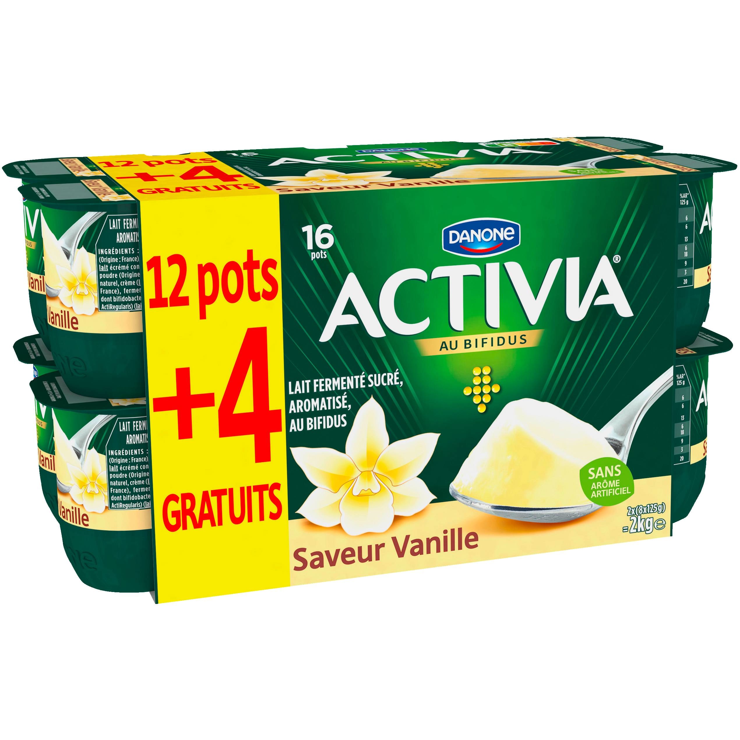  Activia saveur vanille DANONE code EAN 3033491324536 
