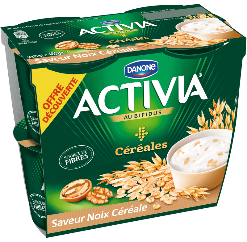 ACTIVIA  SAVEUR NOIX CÉRÉALES Danone