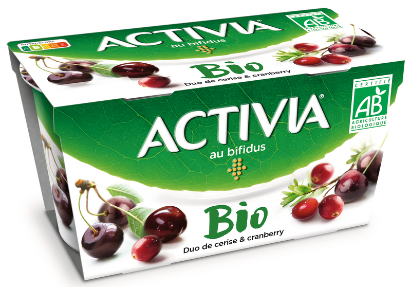ACTIVIA BIO CERISE - CRAMBERRY 2X145G Danone