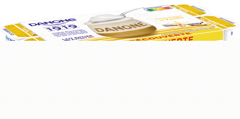 YAOURT LAIT ENTIER  VANILLE Danone