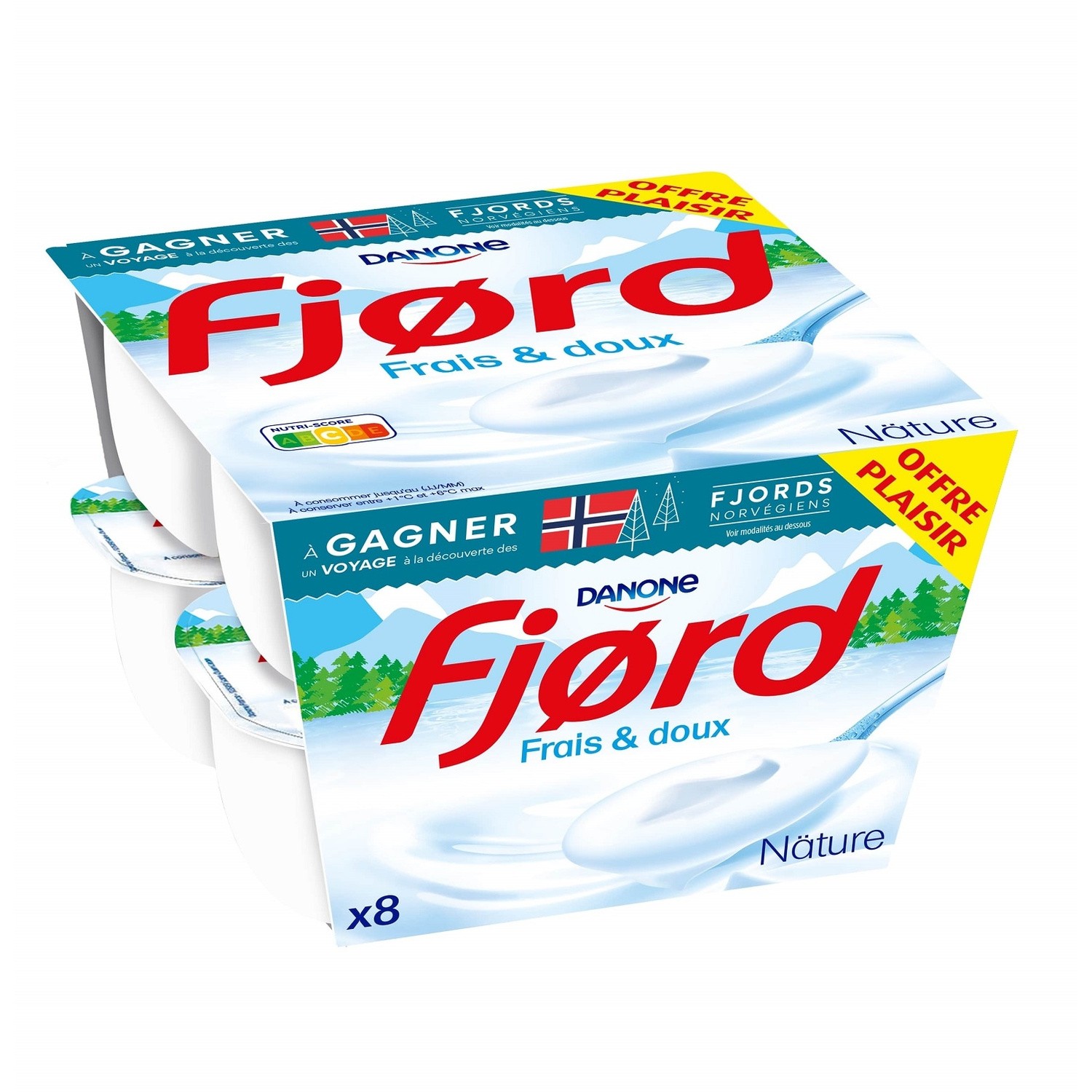 FJORD Yaourt nature crémeux FJORD code EAN 3033491580512 