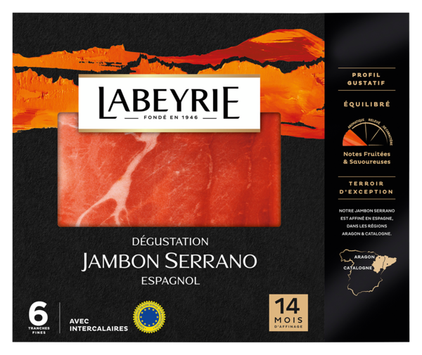 JAMBON SERRANO STG GRANDE ORIGINE AFFINÉ 14 MOI...