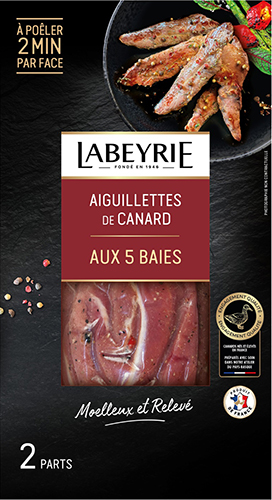 LABEYRIE AIGUILLETTES DE CANARD AUX 5 BAIES OU À LA FLEUR DE SEL code EAN 3033610024767 