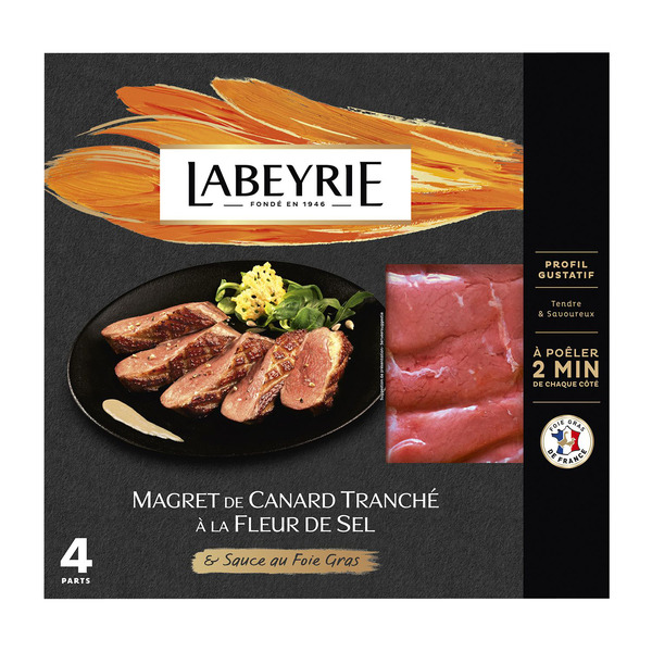 Magret de canard tranché à la fleur de sel